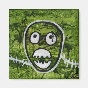 Imã Pete Semente Crânio Arte de Monstro Excêntrico e E
