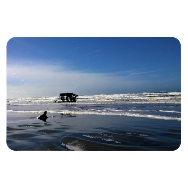 Ímã Peter Iredale Shipwreck, Costa do Oregon (Horizontal)