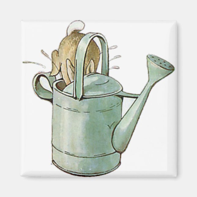 Imã PETER RABBIT mergulhou cabeça na lata para se esco (Frente)