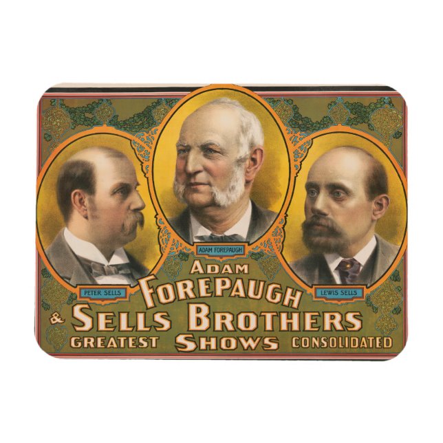 Ímã Peter Sells, Adam Forepaugh E Lewis Vende (Horizontal)