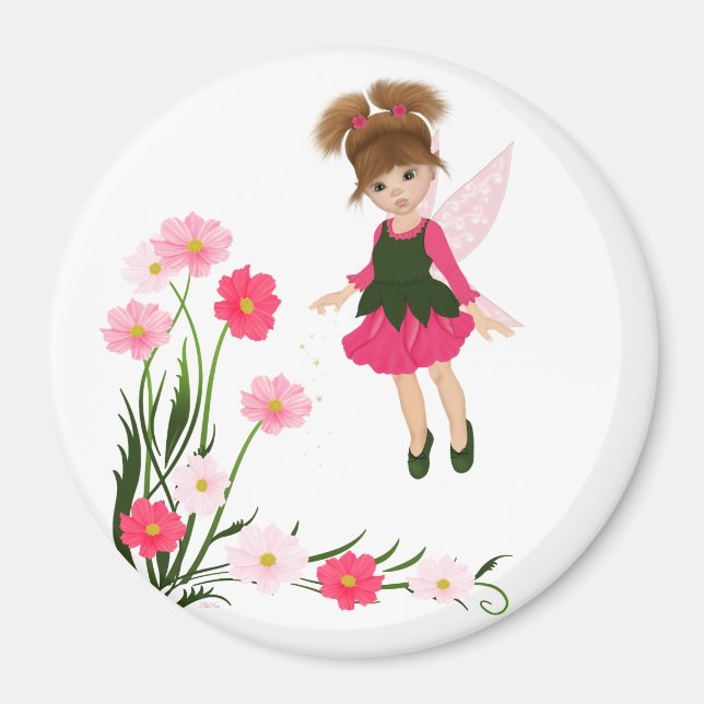 Imã Petit Rose "Little Flower Fairy", Magnet (Frente)