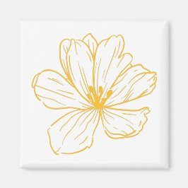 Imã Petite fleur jaune - Kook Art