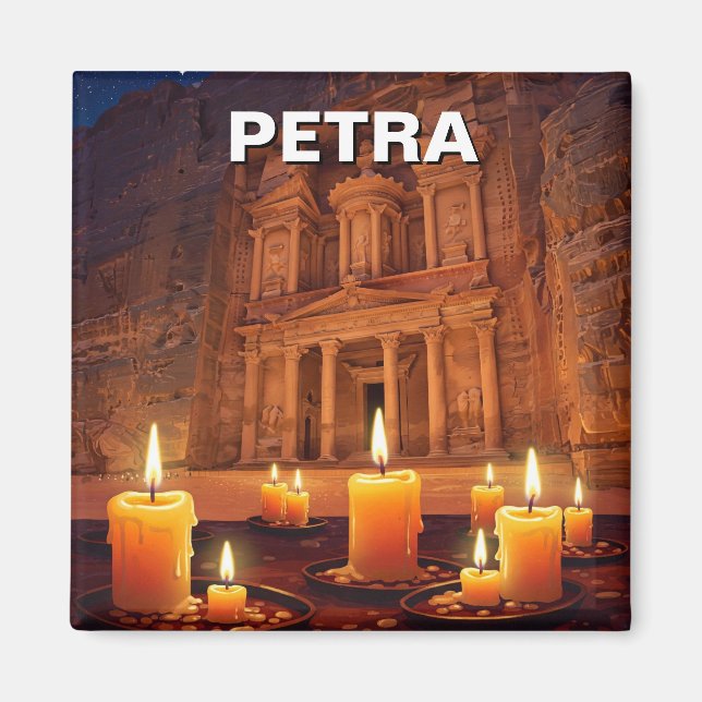 Imã Petra Jordan Candles Night (Frente)