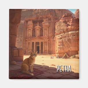 Imã Petra Jordan Cat Viagem