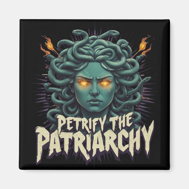 Imã Petrificar o Patriarcado Medusa Empoderamento (Frente)