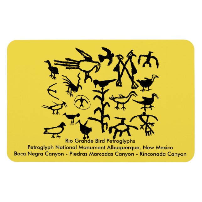 Ímã Petrogliceróis de Aves do Rio Grande (Horizontal)
