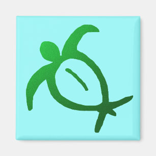Imã Petroglyph havaiano de Honu - ímã