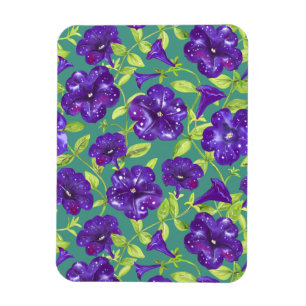 Ímã Petunia Night Sky sobre o Travesseiro decorativo d