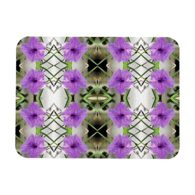 Ímã Petunias mexicanas e trabalhos de tercearia (Horizontal)