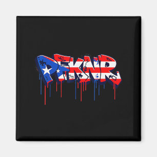Imã Pfknr Bandeira de Porto Rico Grafite Coquí Patrimô
