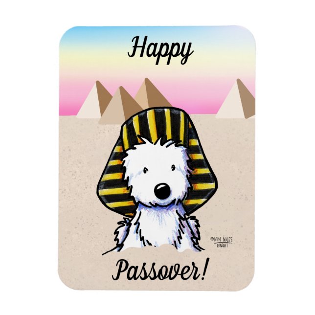 Ímã Pharaoh Westie Passover (Vertical)