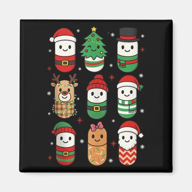 Imã Pharmacy Christmas Xmas Vibes Pharmacist Pharm Tec (Frente)