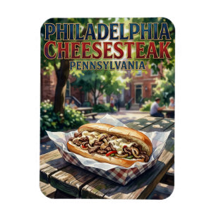 Ímã Philadelphia Cheesesteak Pensilvânia