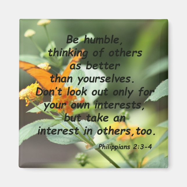 Imã Philippians 2:3-4 (Frente)