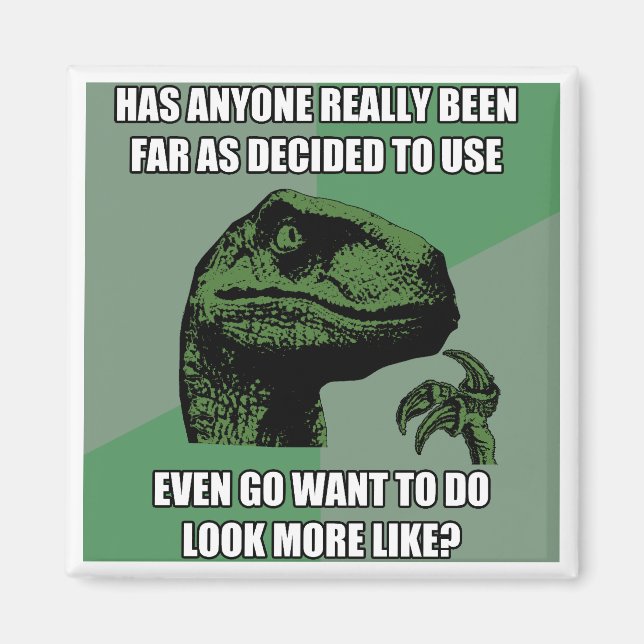 Imã Philosoraptor Nonsense (Frente)