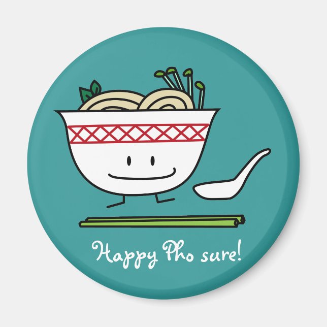 Imã Pho Noodle Bowl Colheres de sopa Vietnã (Frente)