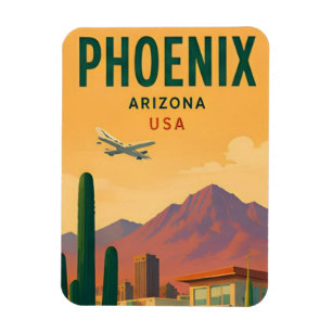 Ímã Phoenix Arizona EUA Deserto de Sonora Urbano Viage