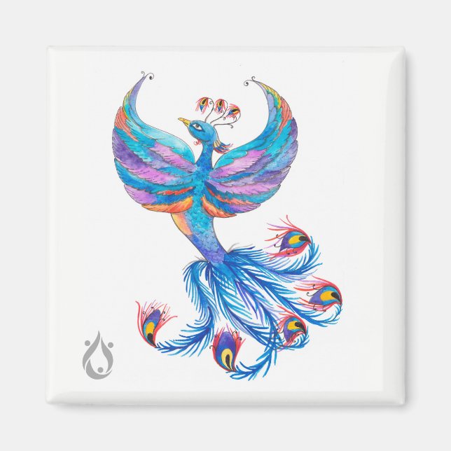 Imã Phoenix Bird Art - Voyager Magnet (Frente)