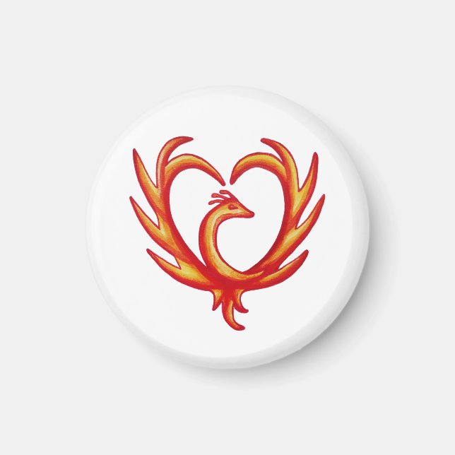 Imã Phoenix Heart (Frente)
