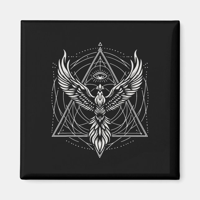 Imã Phoenix Terceiros Olhos Geometria Sagrada Espiritu (Frente)