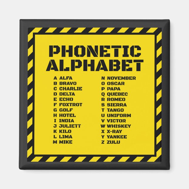 Imã Phonetic Alphabet – Alfa Zulu Edition (Frente)