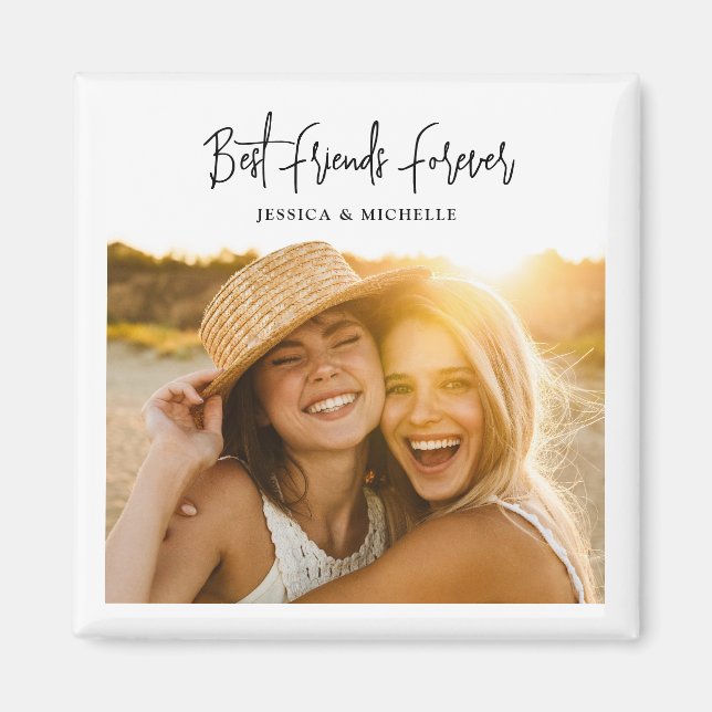 Imã Photo Best Friends Name (Frente)