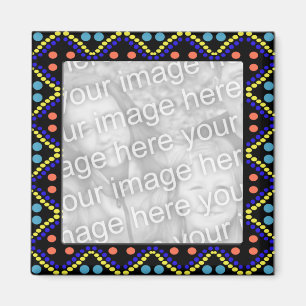 Imã photoframe colorido dos pontos