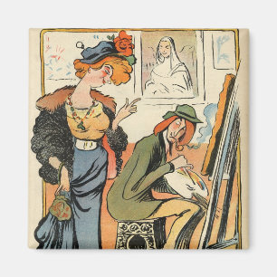 Imã Phryne: caricatura do modelo de um artista