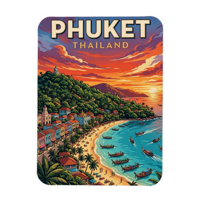 Ímã Phuket Tailândia (Vertical)