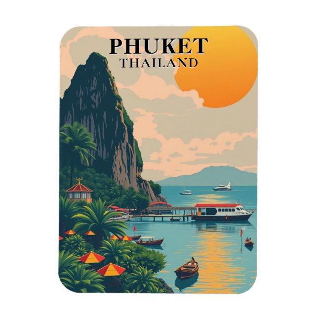 Ímã Phuket Thailand Beach Viagem Souvenir Magnet (Vertical)