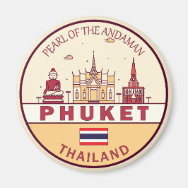 Imã Phuket Thailand City Skyline Emblem