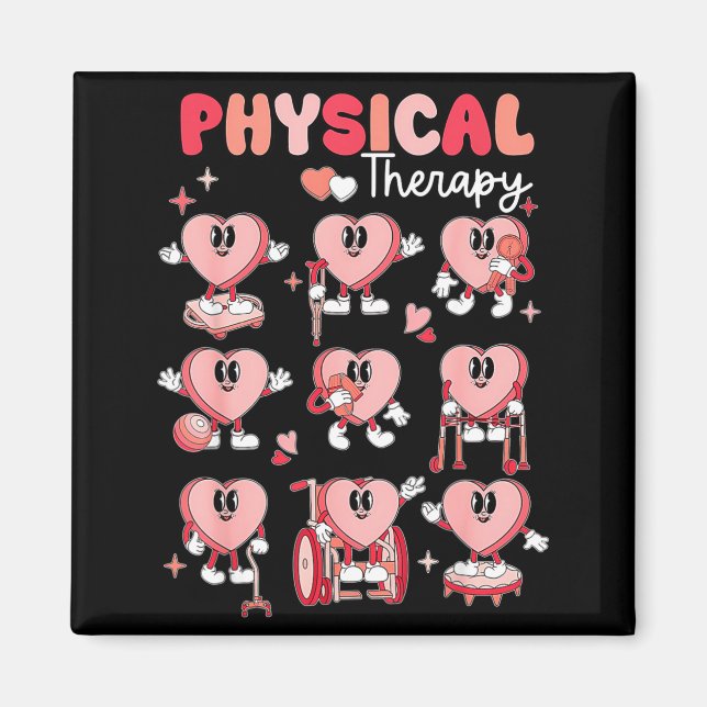 Imã Physical Therapy Cute Candy Heart Valentines Pt Th (Frente)