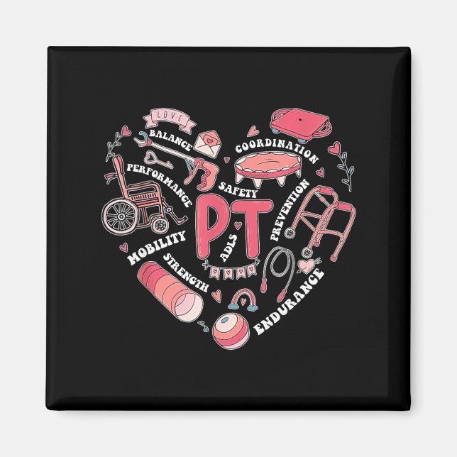 Imã Physical Therapy Pt Valentine Heart Shape Physical (Frente)