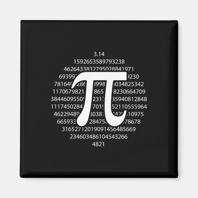 Imã Pi Day 3.14 Pi Day Engraçado Matemática Pão Feliz  (Frente)
