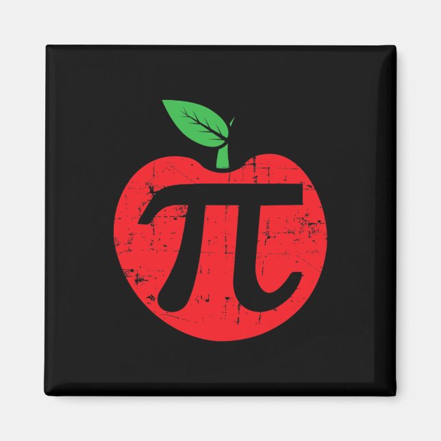 Imã Pi Day Apple Pie Pun 3.14 Cute Math Lover Professo (Frente)