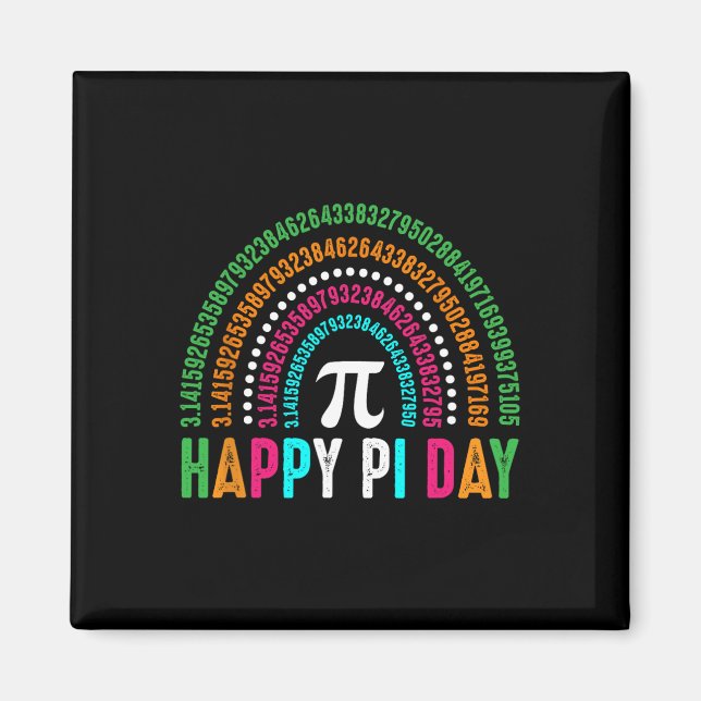 Imã Pi Day Celebração Ciência da Matemática Engraçado  (Frente)