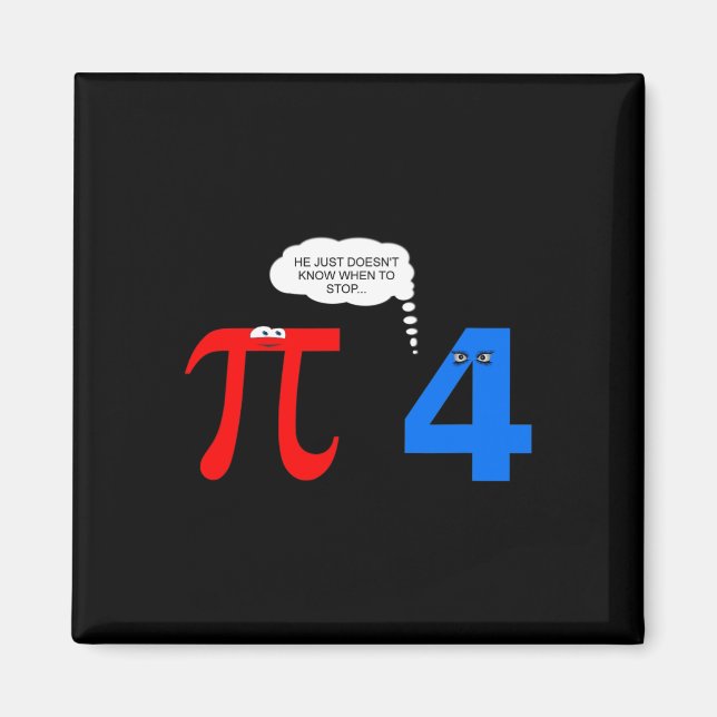Imã Pi Day Engraçado Problemas de Relacionamento Dotad (Frente)