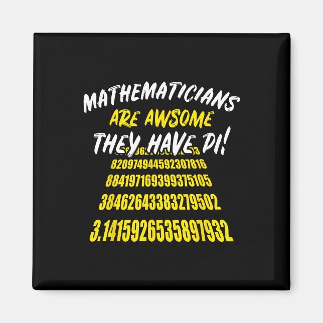 Imã Pi Day Math Science Engraçado Professor Dotado Men (Frente)