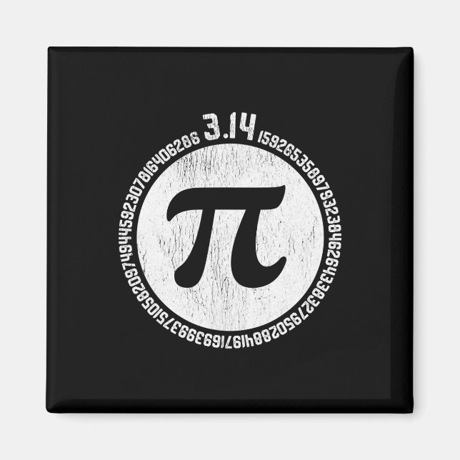 Imã Pi Day Para Professores De Matemática (Frente)