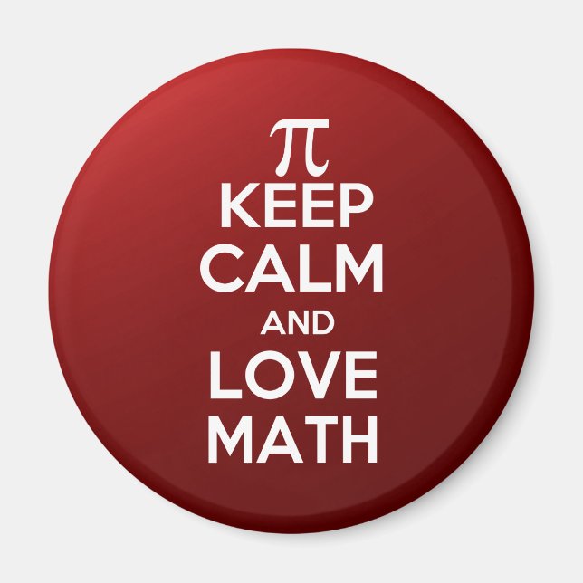 Imã Pi mantenha calma e ame matemática (Frente)