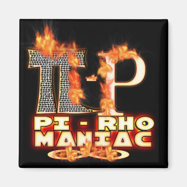 Imã Pi - Rho MANIAC - LETRAS GREGAS AROMATIZADAS (PYRO (Frente)