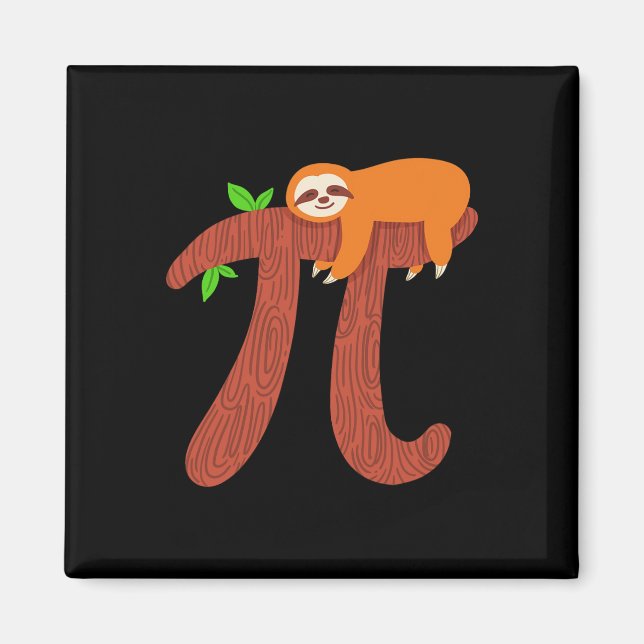 Imã Pi Sloth Math Professora de Matemática, Presente (Frente)