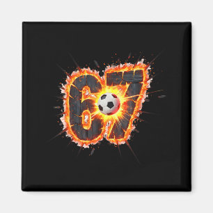 Imã Piada 6 7 Seis Sete 67 Meme de Futebol