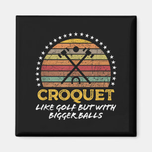 Imã Piada Croquet Engraçada Gráfico de Citação Grande