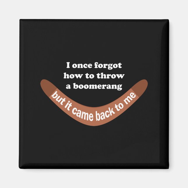 Imã Piada de Boomerang (Frente)