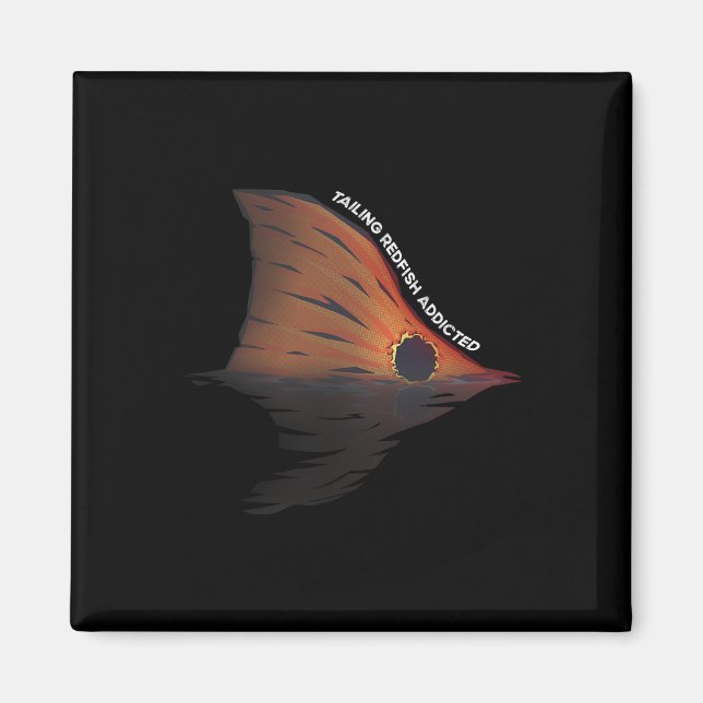 Imã Piada de Pesca de Racta de Cauda Vermelha Redfishi (Frente)