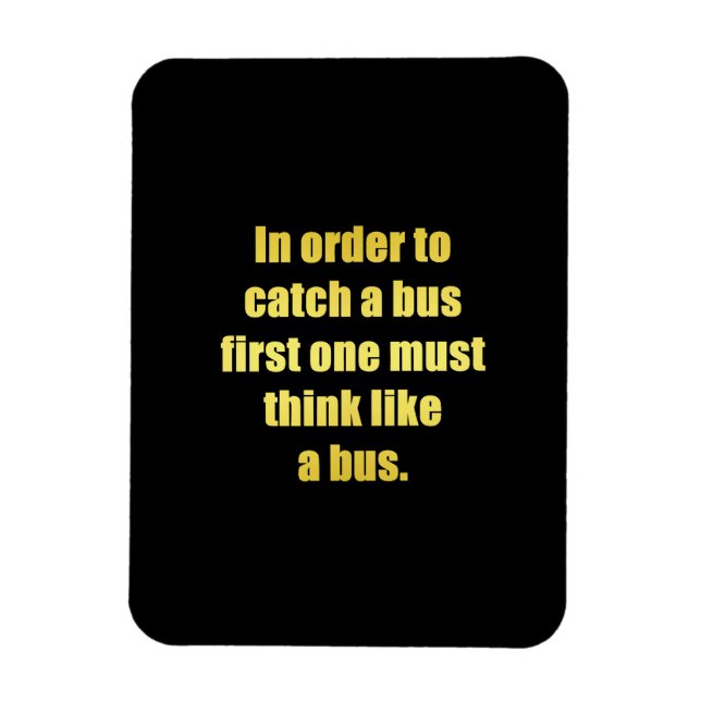 Ímã Piada Divertida para Pegar Ônibus (Vertical)