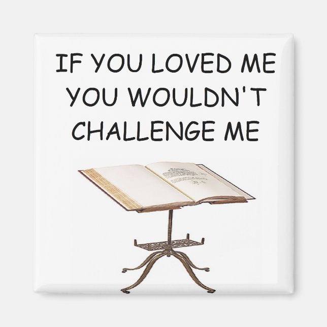 Imã piada do jogo de palavras (Frente)