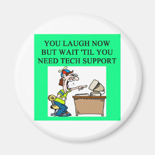 Imã piada do suporte técnico