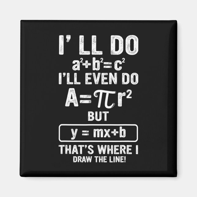 Imã Piada engraçada de professor de matemática homens  (Frente)